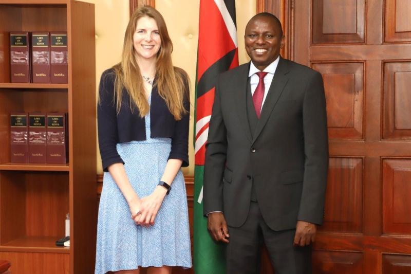 File image of Kimani Ichung'wah with Jane Marriot